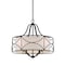 Designers Fountain Avara 4 Light Traditional Oil Rubbed Bronze with White Fabric Shade Chandelier For Dining Rooms 88684-ORB - alternate 1